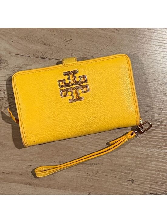 Tory Burch Handbags - Tory Burch Britten Smartphone Wallet Yellow